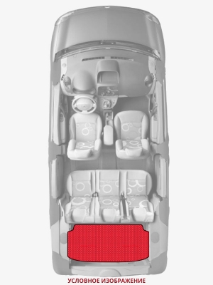 ЭВА коврики «Queen Lux» багажник для Volkswagen Touran